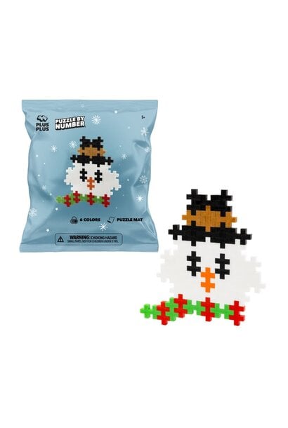 puzzel op nummer - sneeuwpop