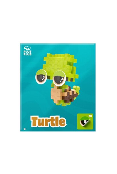 Plus Plus pet - tired turtle