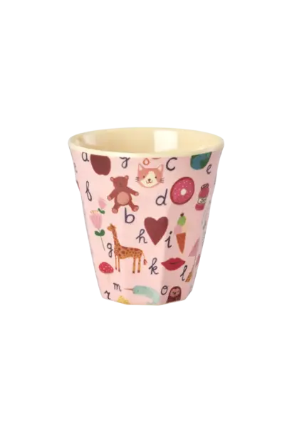 Rice drinkbeker 250ml - ABC - roze
