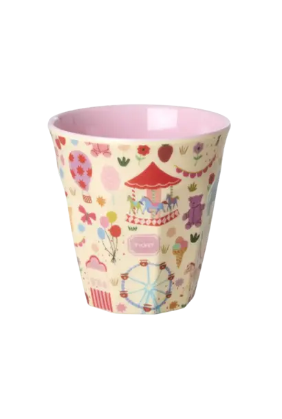 drinkbeker 250ml - fun fair - roze