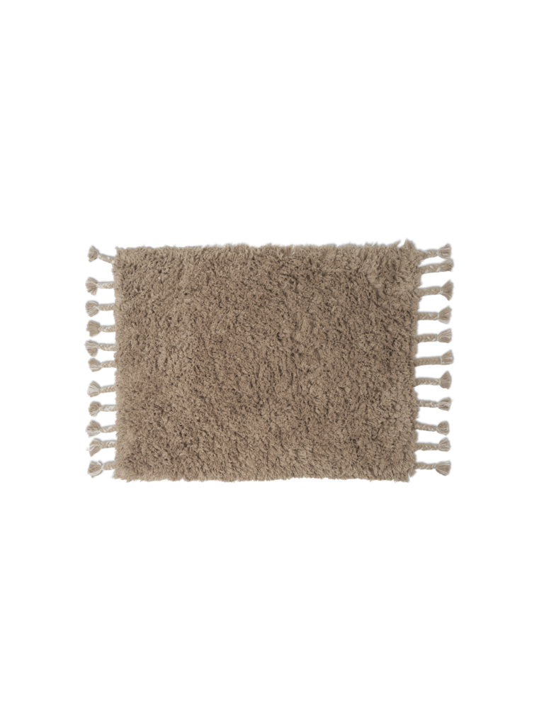 ferm Living Amass long pile mat - White pepper