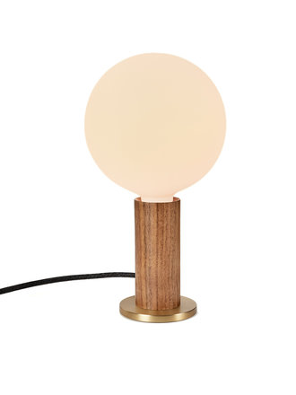 Tala Knuckle Walnut Table Lamp + Sphere bulb IV Tala Knuckle Walnut Table Lamp + Sphere bulb IV