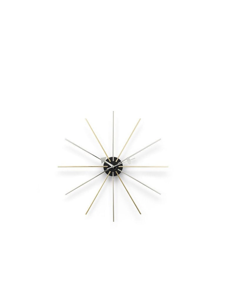 Vitra Star clock - Chrome / Brass