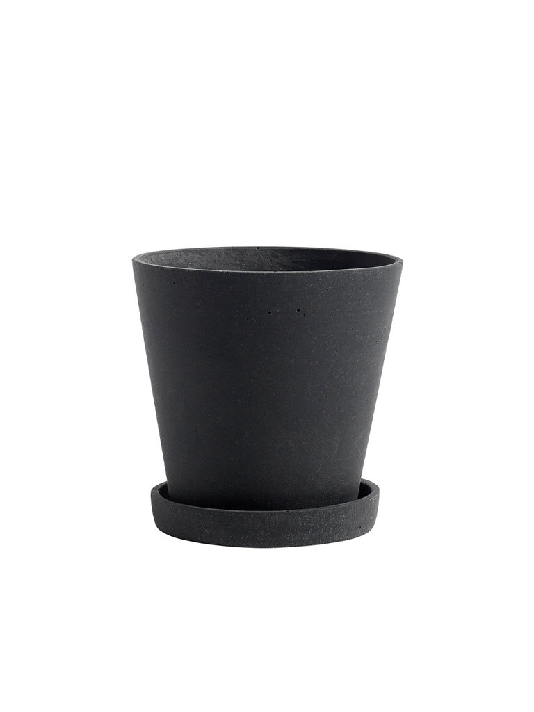 Flowerpot with saucer - M