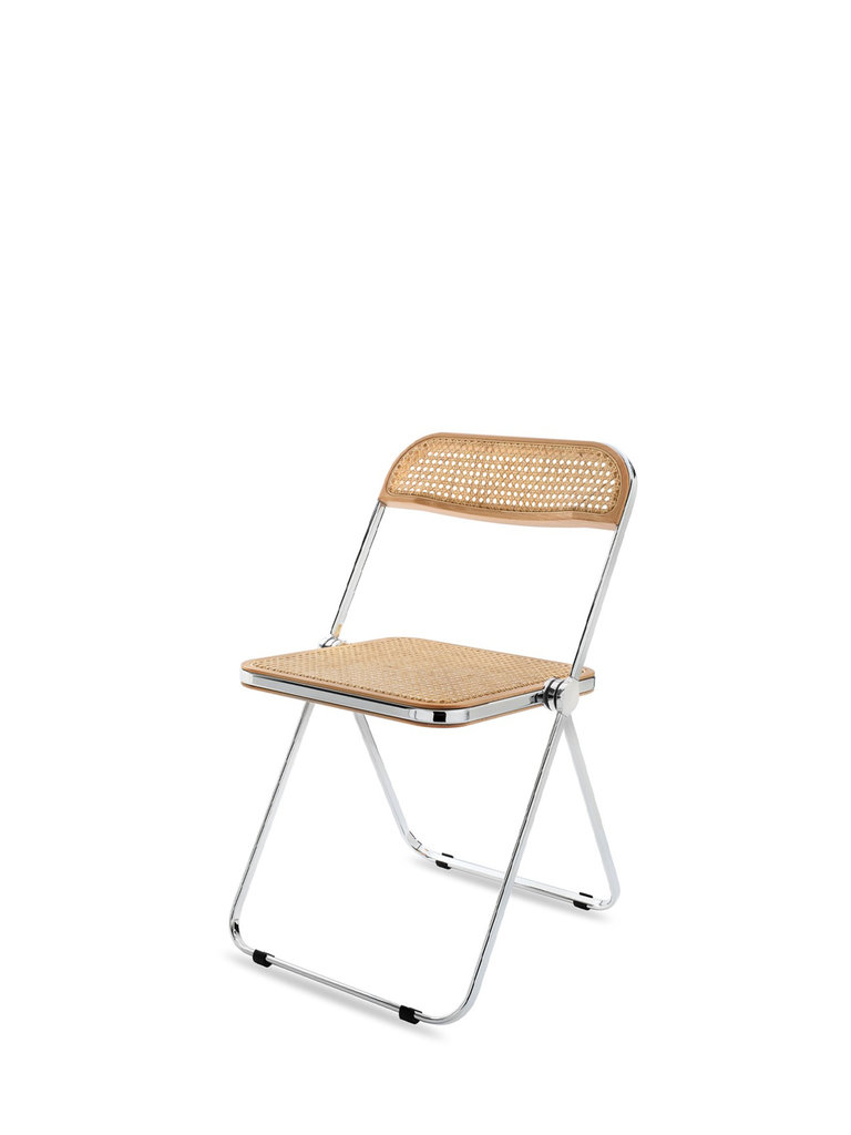 Anonima Castelli Plia Chair - Cane/Vienna Straw