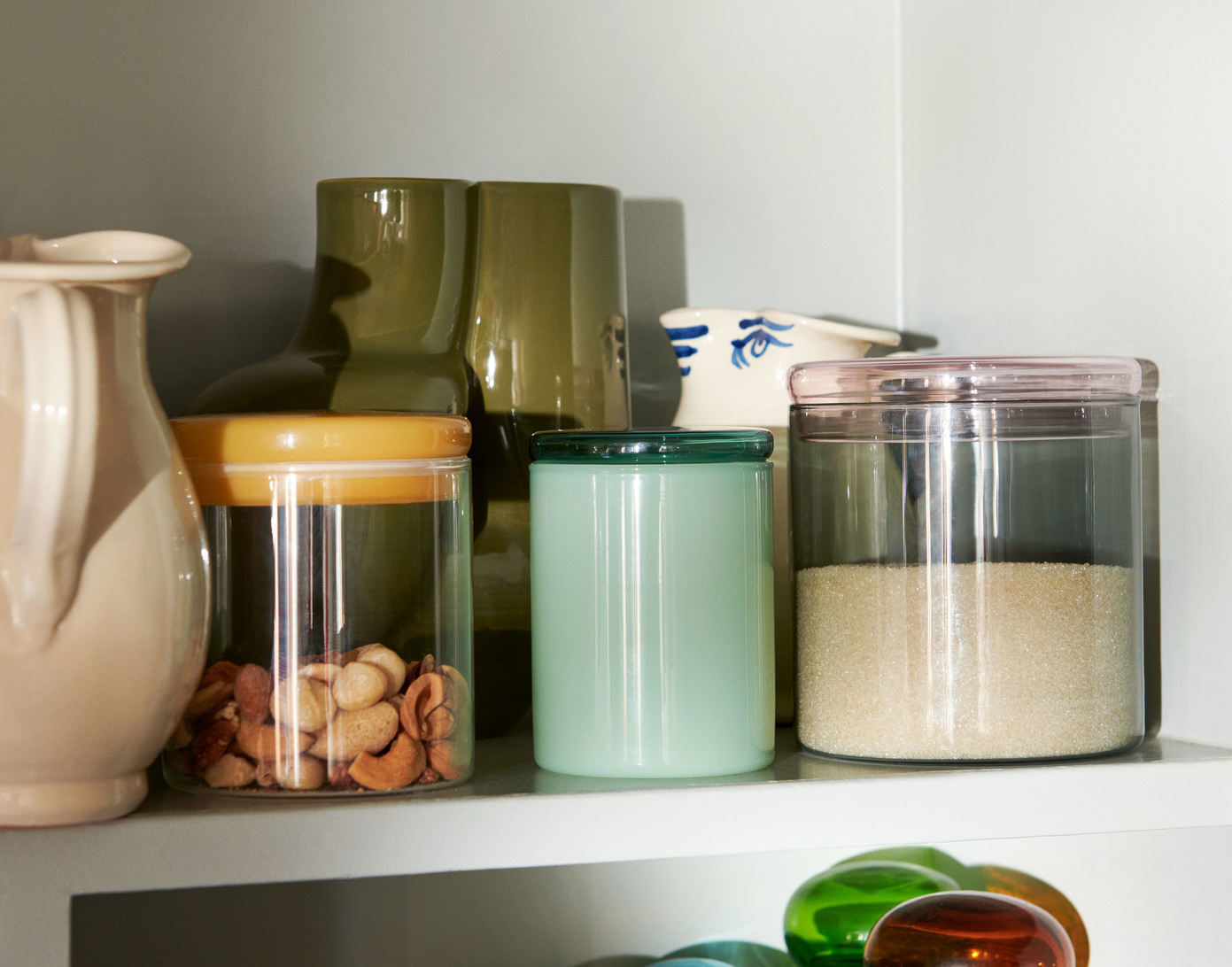 Borosilicate jar - small - 350 ml - jade green - espoo.