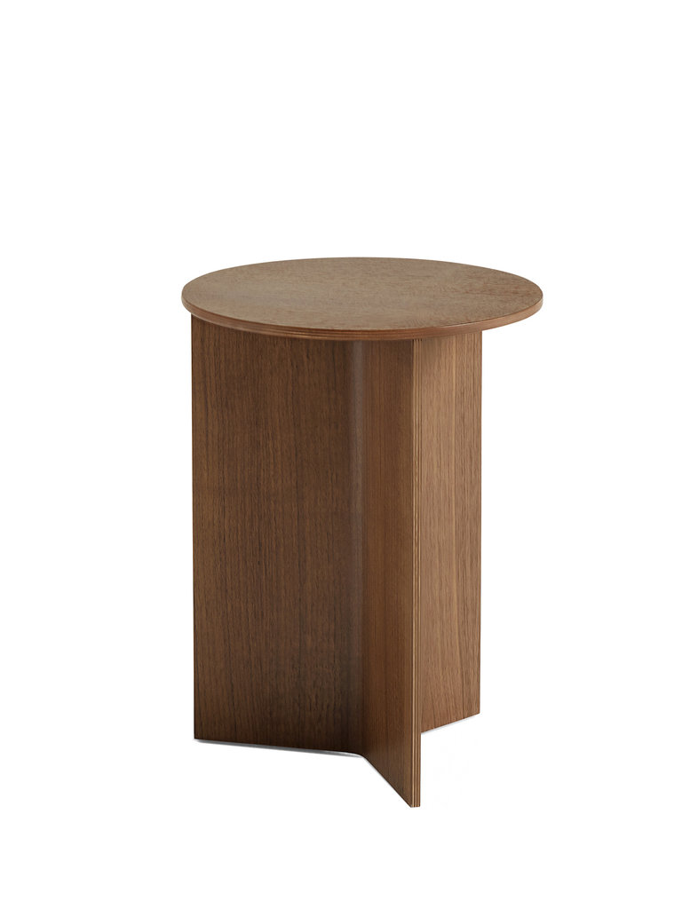 HAY Slit table wood - Round high