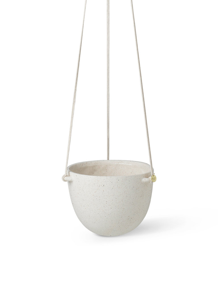 ferm Living Speckle hanging pot - Large - Off-white