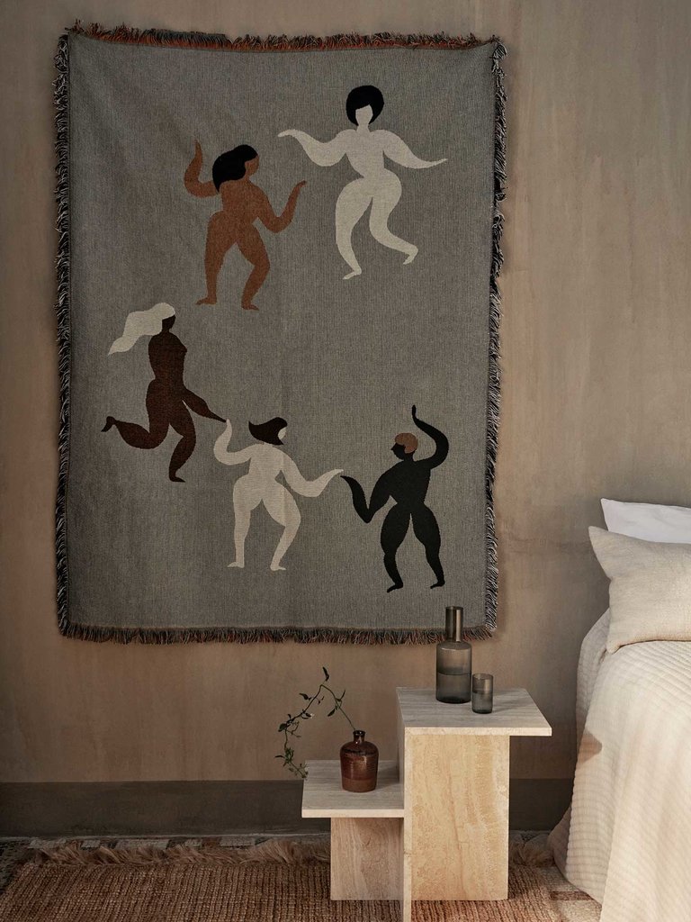 ferm Living Free tapestry blanket