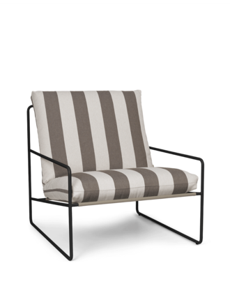 ferm Living Desert sofa 1-seater - Stripe (Black/Chocolate) ferm Living Desert sofa 1-seater - Stripe (Black/Chocolate)