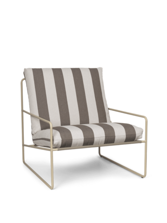 ferm Living Desert sofa 1-seater - Stripe (Cashmere/Chocolate) ferm Living Desert sofa 1-seater - Stripe (Cashmere/Chocolate)