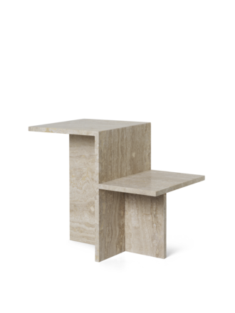 ferm Living Distinct side table - Travertine ferm Living Distinct side table - Travertine