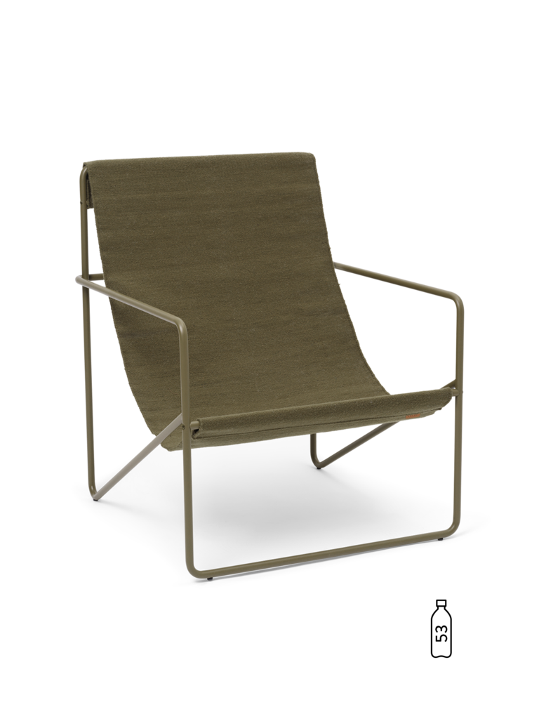 ferm Living Desert Lounge Chair - Olive base