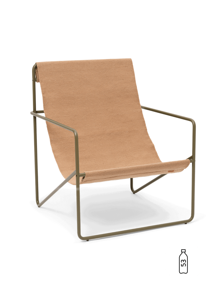 ferm Living Desert Lounge Chair - Olive base