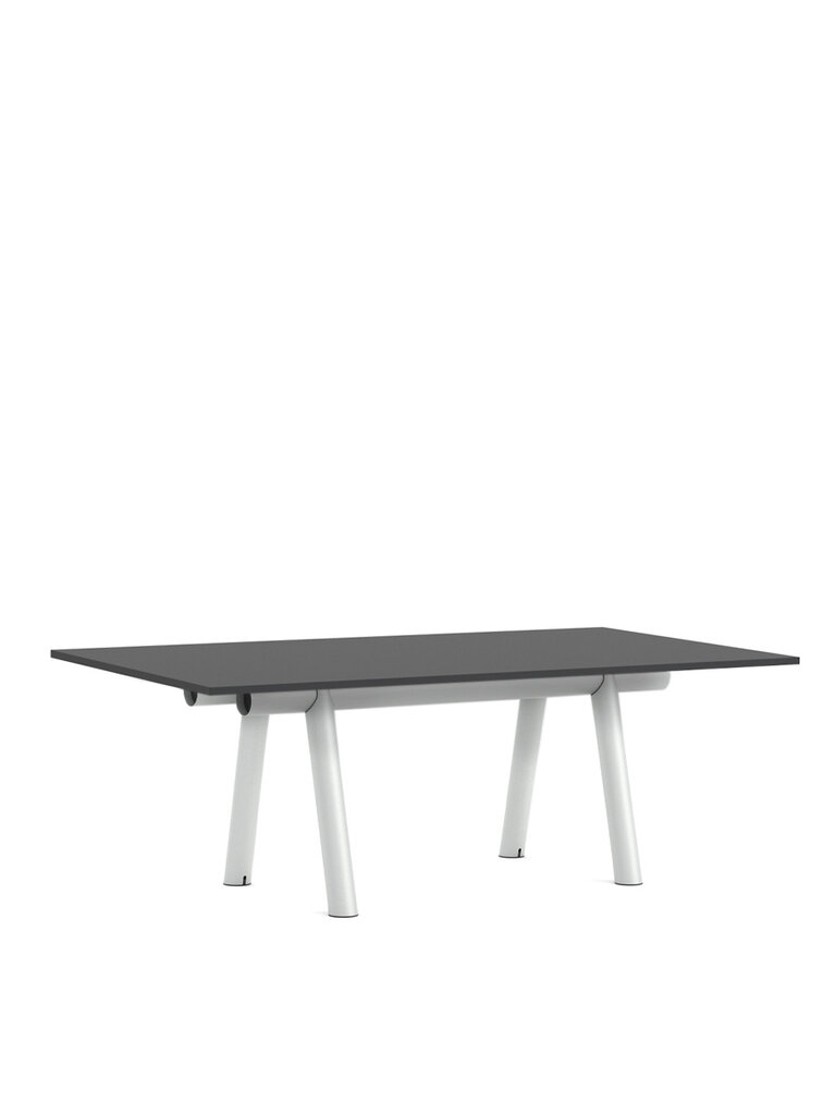 HAY Boa table 220 - Metallic grey base