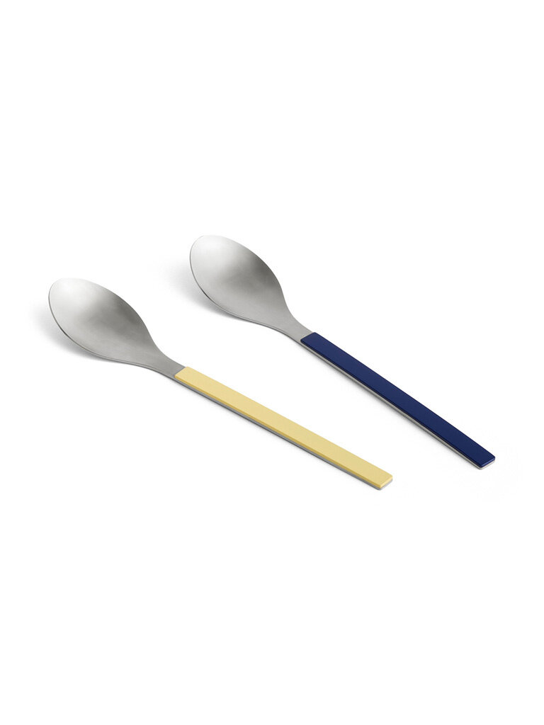 HAY MVS Serving Spoon - Set of 2 - Dark Blue & Yellow