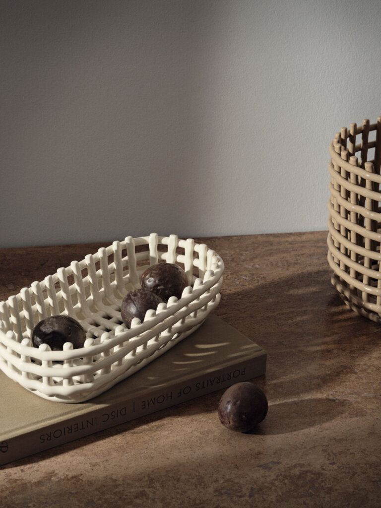 ferm Living Ceramic Basket - Oval