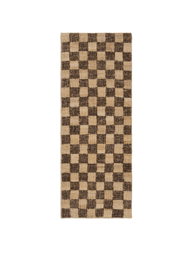 ferm Living Check Wool Jute Rug