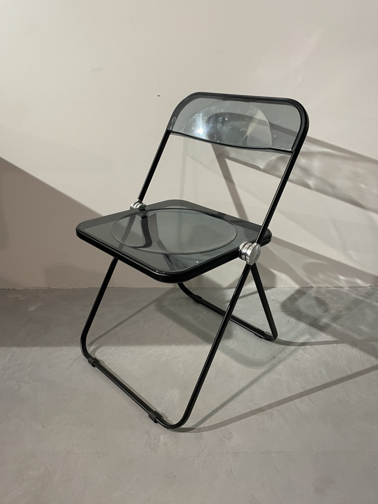 Anonima Castelli Plia chair - Smoked Black & Black [Ex-display]