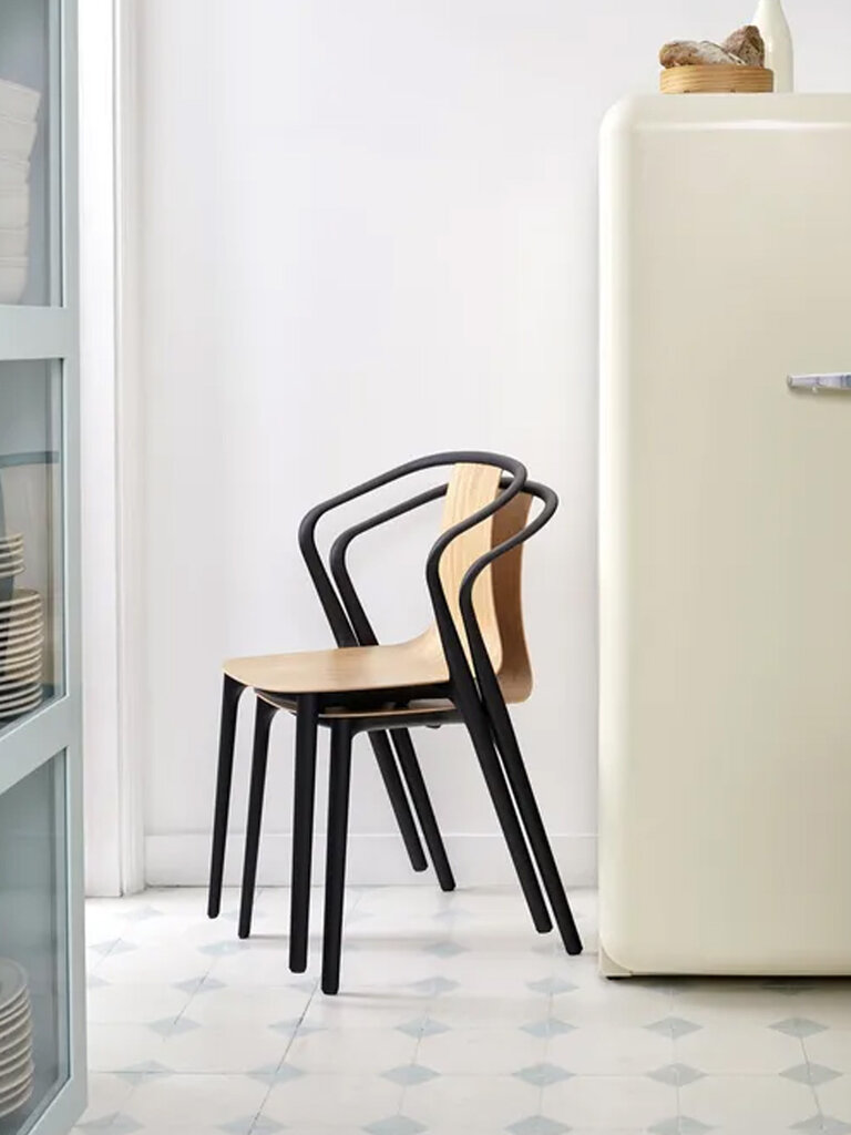 Vitra Belleville Armchair Wood