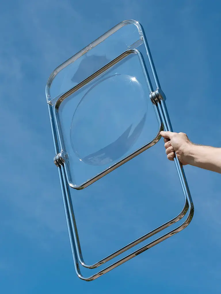 Anonima Castelli Plia Chair - Transparant/Chrome