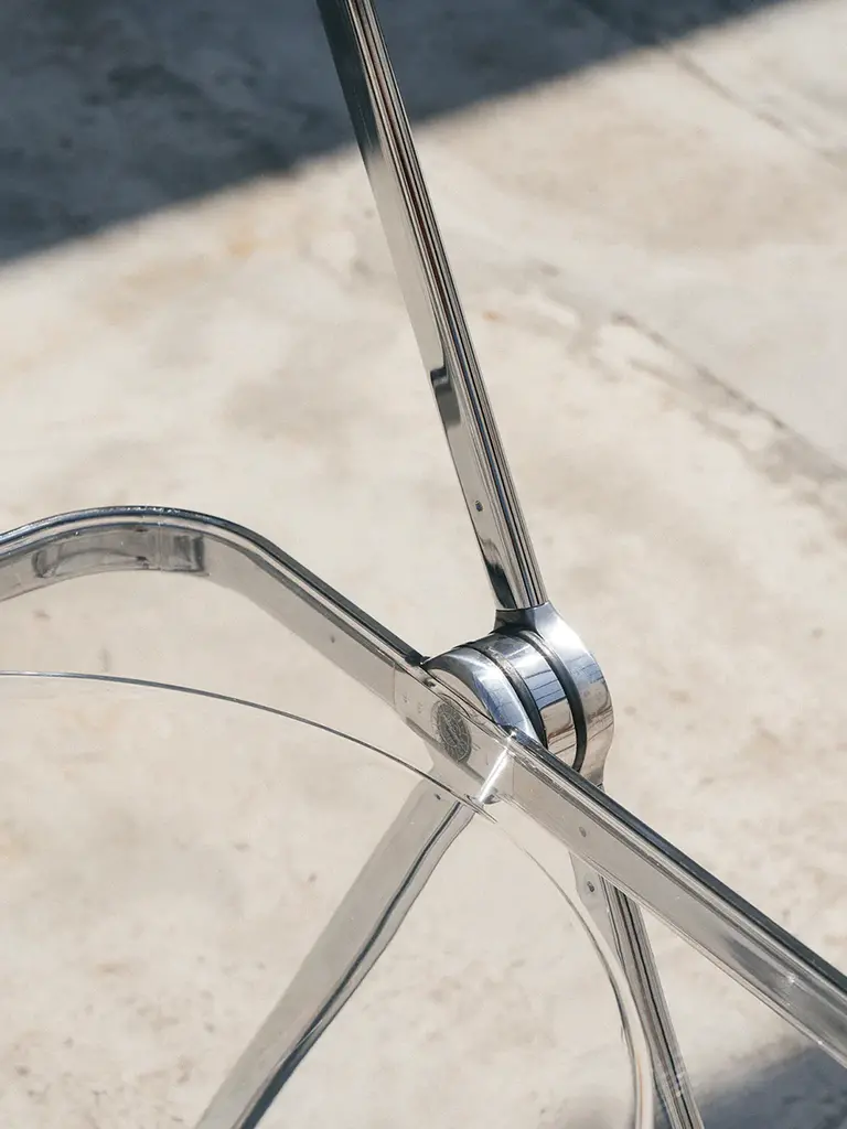 Anonima Castelli Plia Chair - Transparant/Chrome