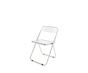 Plia Chair - Transparant/Chrome - espoo. design store