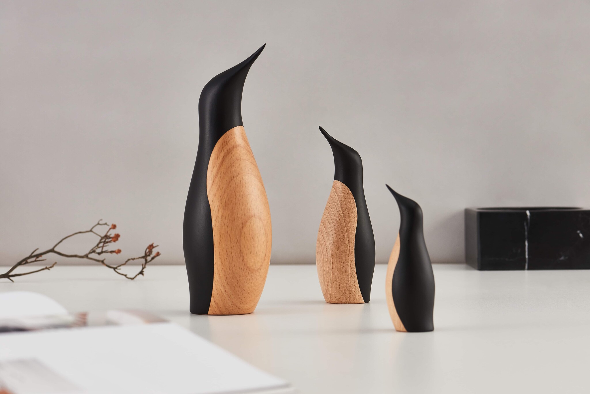 置物 ARCHITECTMADE PENGUIN SMALL Architectmade Penguin Mini in Beechwood | Designed by Bunde