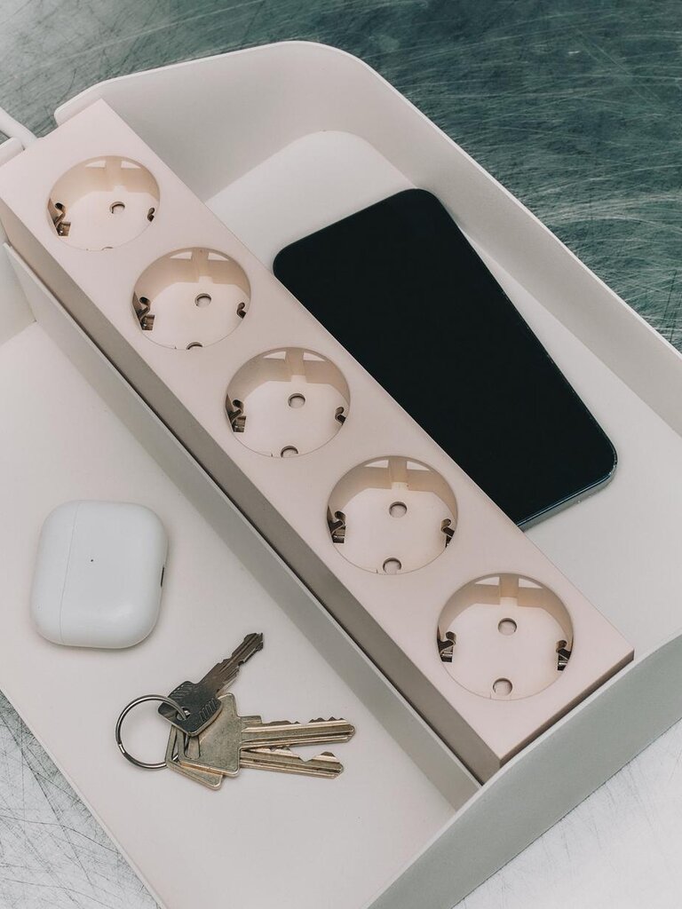 Pedestal Power Tray Double