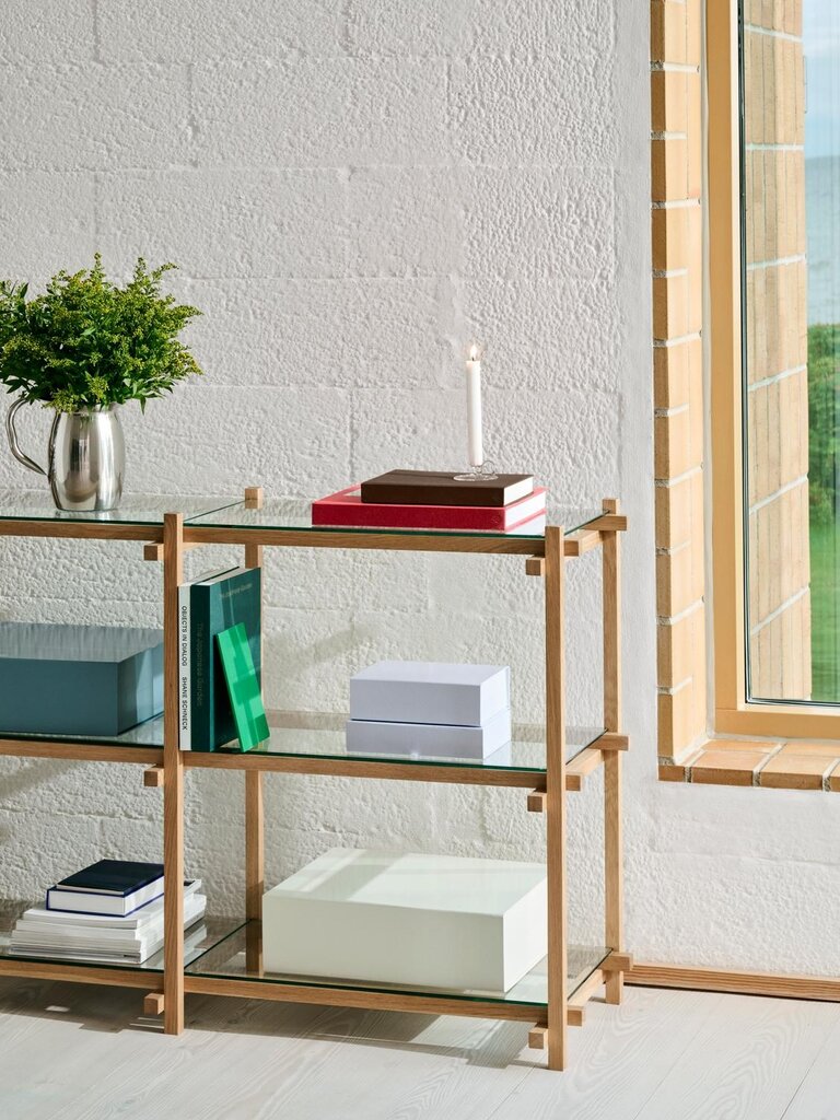 HAY Woody Shelving - Glass Shelves