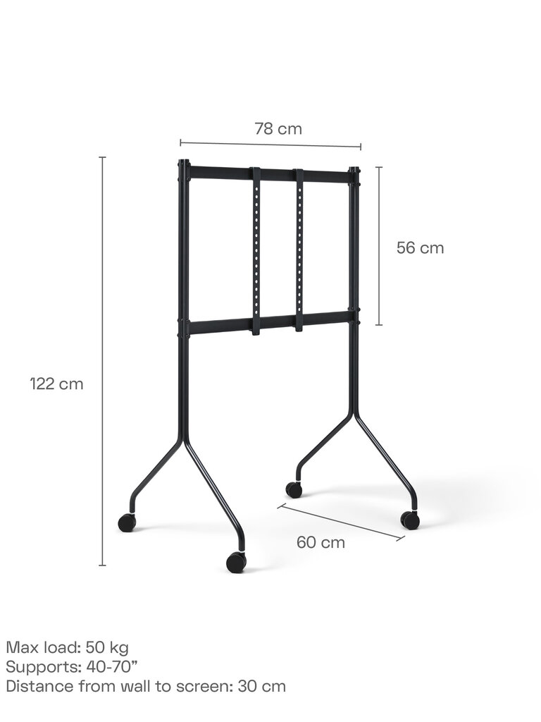 Pedestal TV Stand - Moon Rollin' Tall