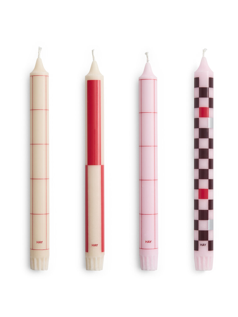 HAY Pattern Candle - Set of 4