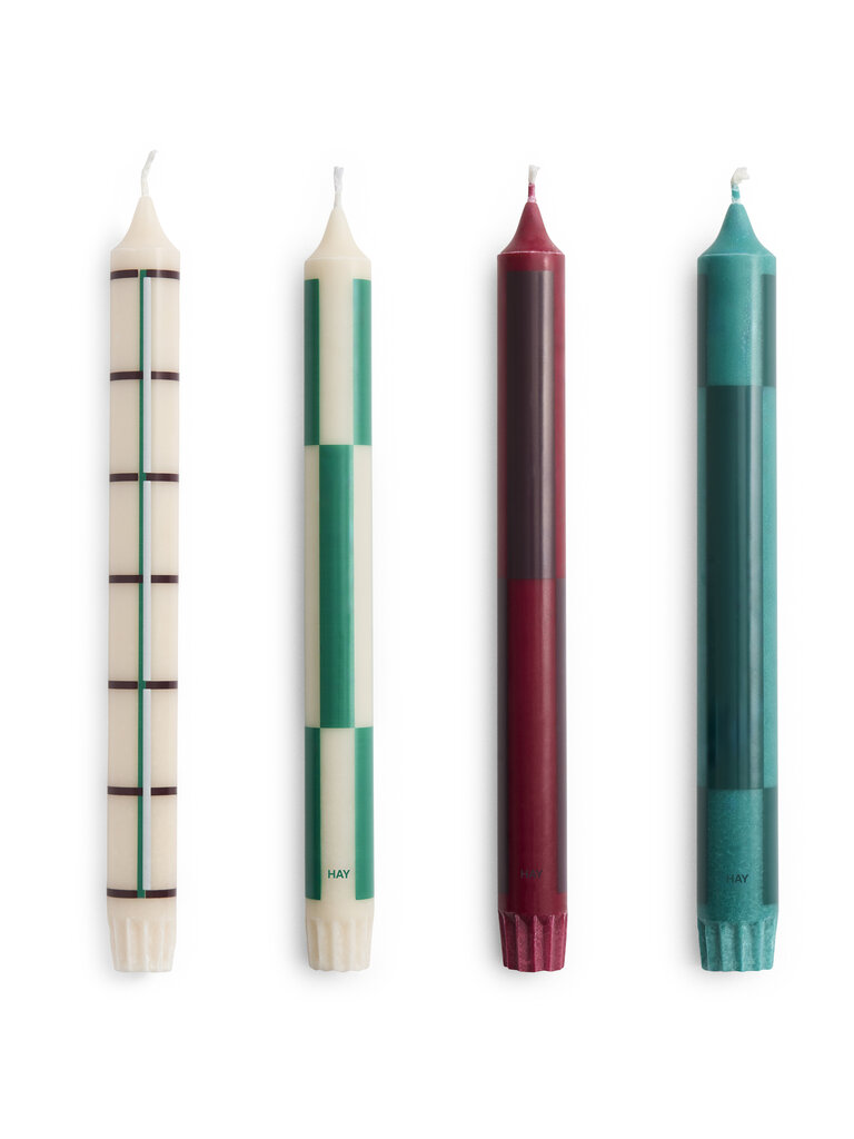 HAY Pattern Candle - Set of 4