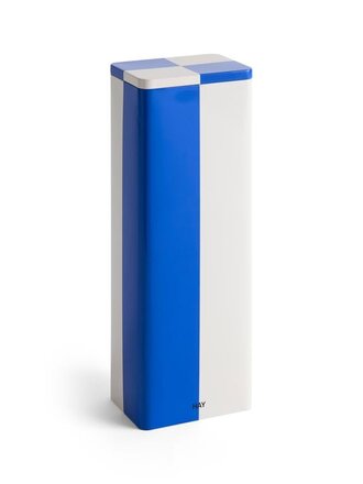 HAY Tin container slim - Blue & Off white