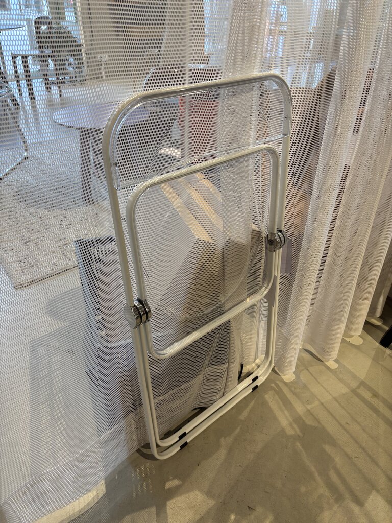 Anonima Castelli Plia Chair - Transparent & White [Ex-display]