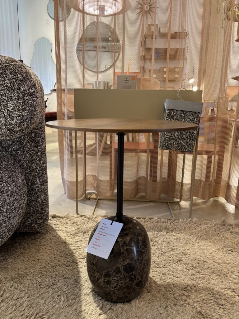 andTradition Lato LN8 - Walnut & Emparador marble [Ex-display]