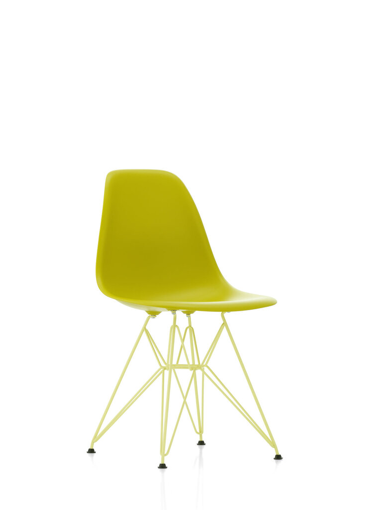Vitra Eames Plastic Side Chair RE DSR - Mustard/Citron - Set of 4