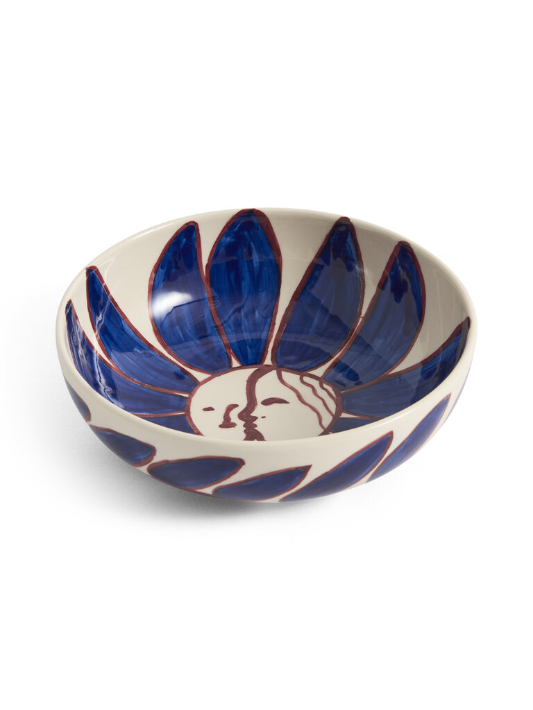 HAY La Pittura Bowl - Ø18 - Deep Blue Flower