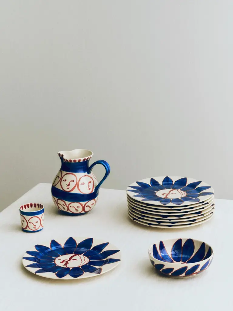 HAY La Pittura Bowl - Ø18 - Deep Blue Flower