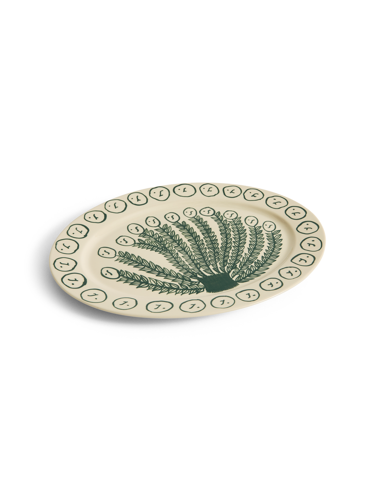 HAY La Pittura Oval Serving Platter - L36,5 - Olive Grove