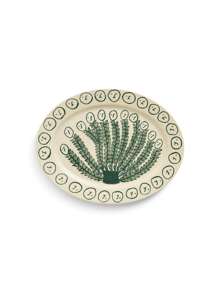 HAY La Pittura Oval Serving Platter - L36,5 - Olive Grove