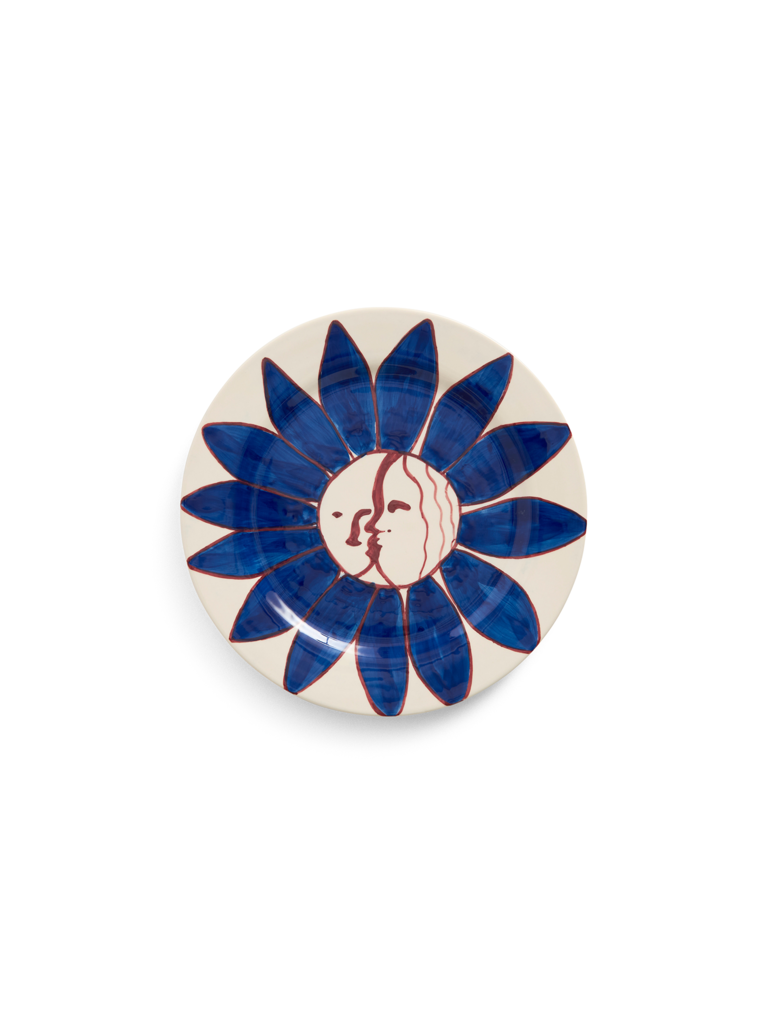 HAY La Pittura Plate - Ø28,5 - Deep Blue Flower