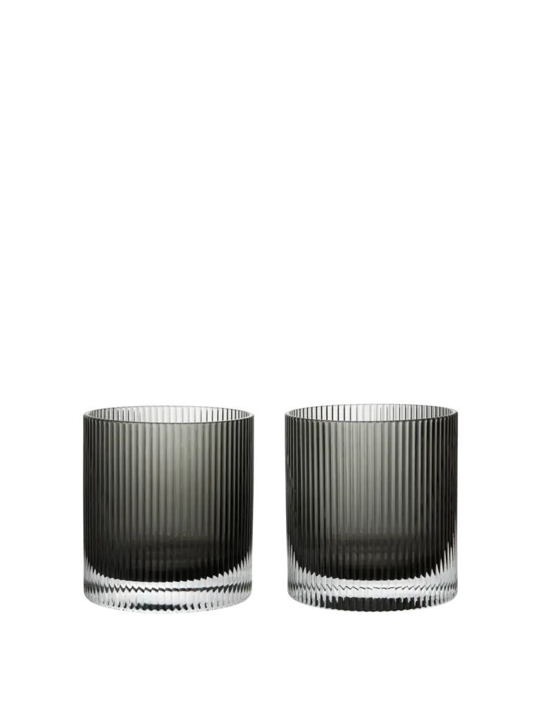 ferm Living Ripple Tumbler Glasses - Set of 2