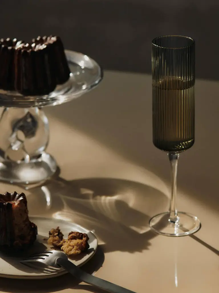 ferm Living Ripple Champagne Flutes - Set of 2