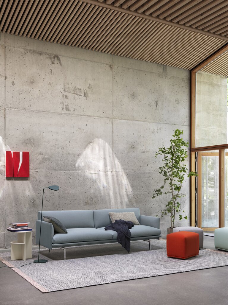 Muuto Outline sofa - 3-Seater - Remix 163/Black