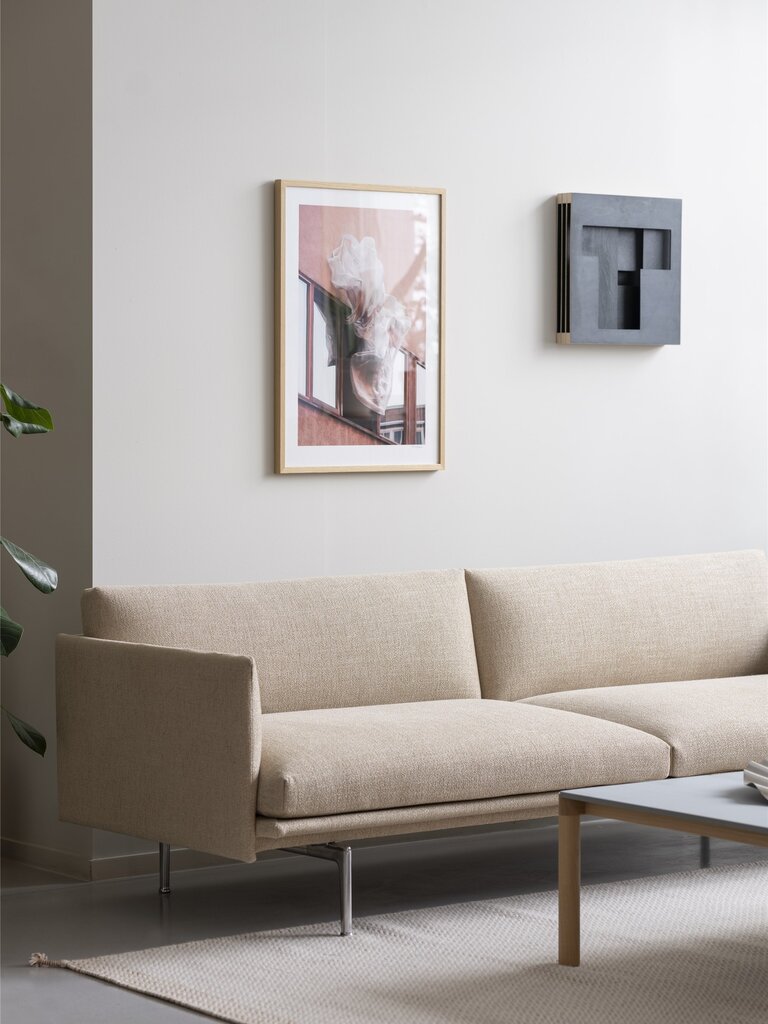 Muuto Outline sofa - 3-Seater - Remix 163/Black