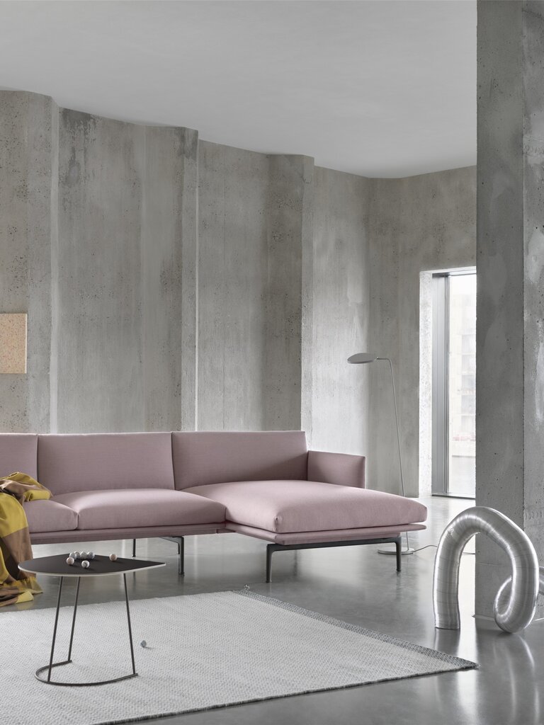 Muuto Outline sofa - 3-Seater - Remix 163/Black