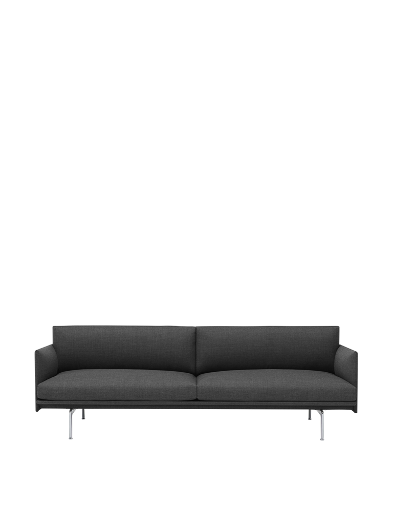 Muuto Outline sofa - 3-Seater - Remix 163/Black