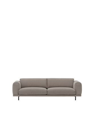 Muuto Rest Sofa - 3-Seater - Hearth 6/Black Muuto Rest Sofa - 3-Seater - Hearth 6/Black