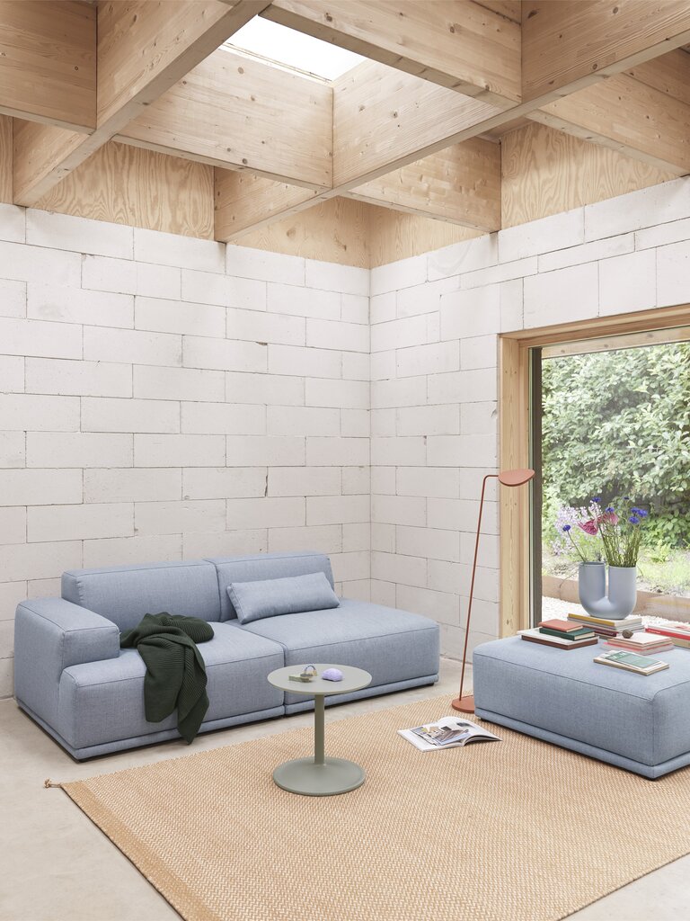 Muuto Connect Soft Modular Sofa -  2-Seater - Configuration 3 - Ecriture 910/Black